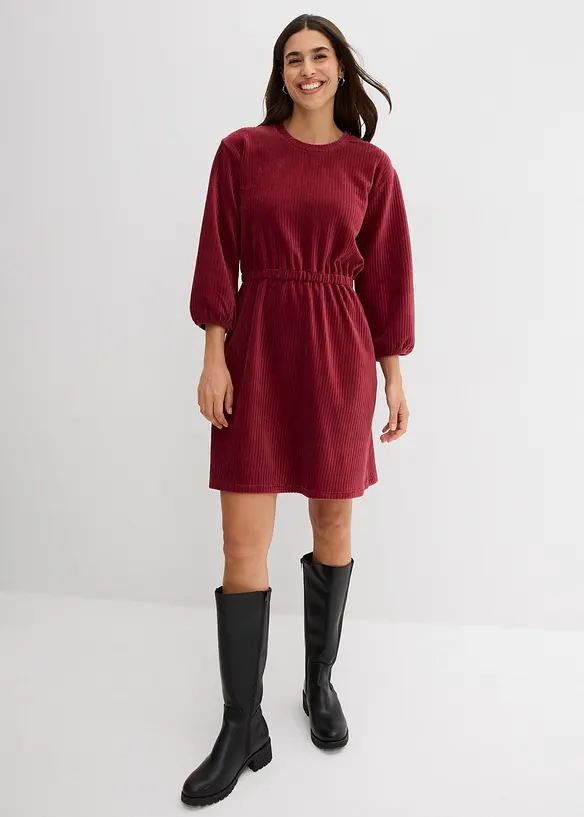 Jurk van jersey corduroy, bonprix