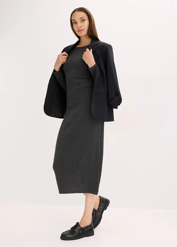 Midi-jurk met kasjmier, bonprix