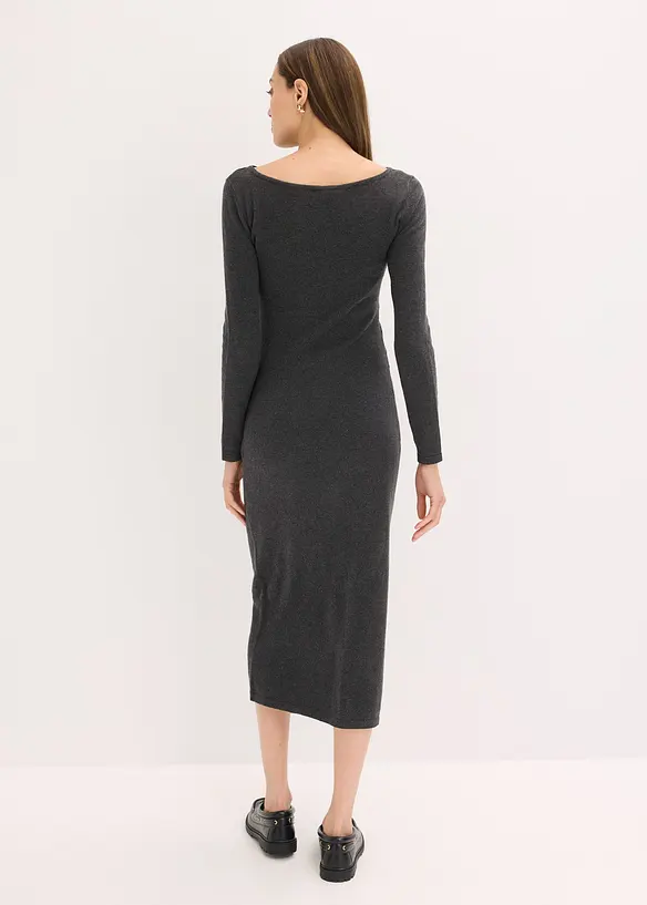 Midi-jurk met kasjmier, bonprix