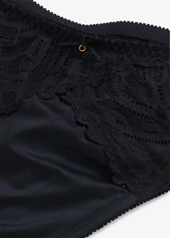 Maxi string met glanzend materiaal (set van 2), bonprix