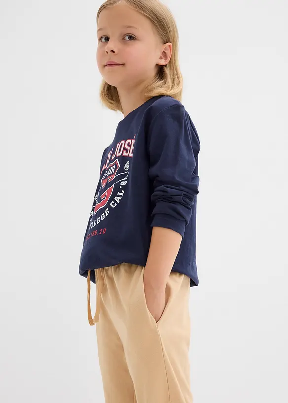 Joggingbroek van biologisch katoen (set van 2), bonprix