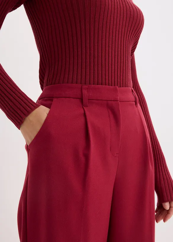 Stoffen broek in barrel fit, bonprix