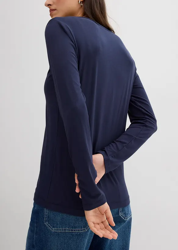 Longsleeve in een zachte viscosemix, bonprix