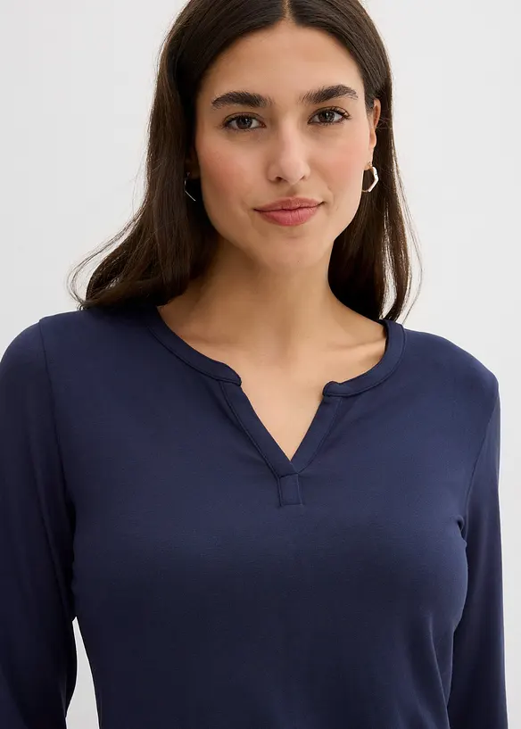 Longsleeve in een zachte viscosemix, bonprix
