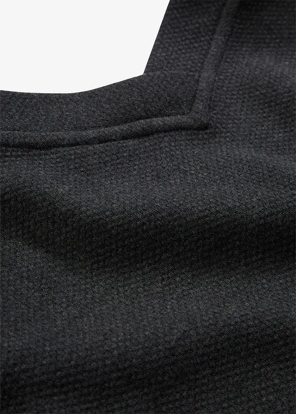 Lang sweatvest van een zachte katoenmix, bonprix