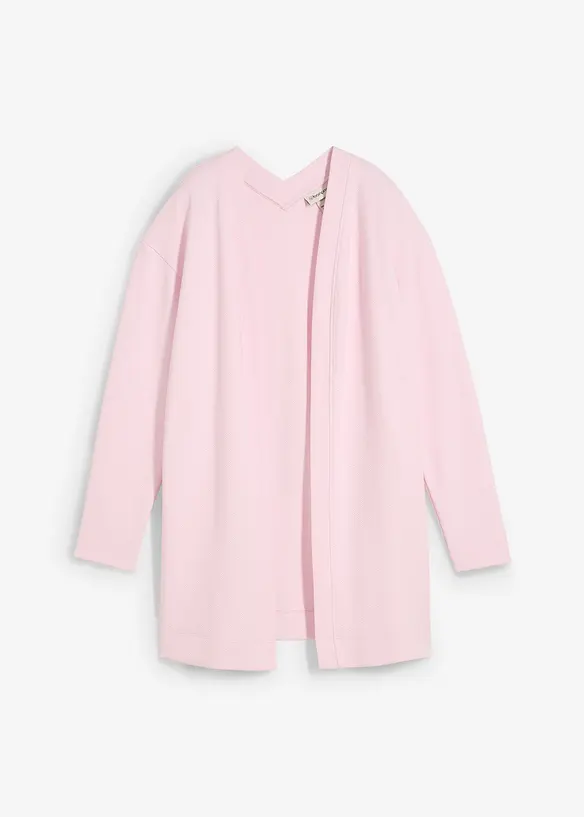 Lang sweatvest van een zachte katoenmix, bonprix
