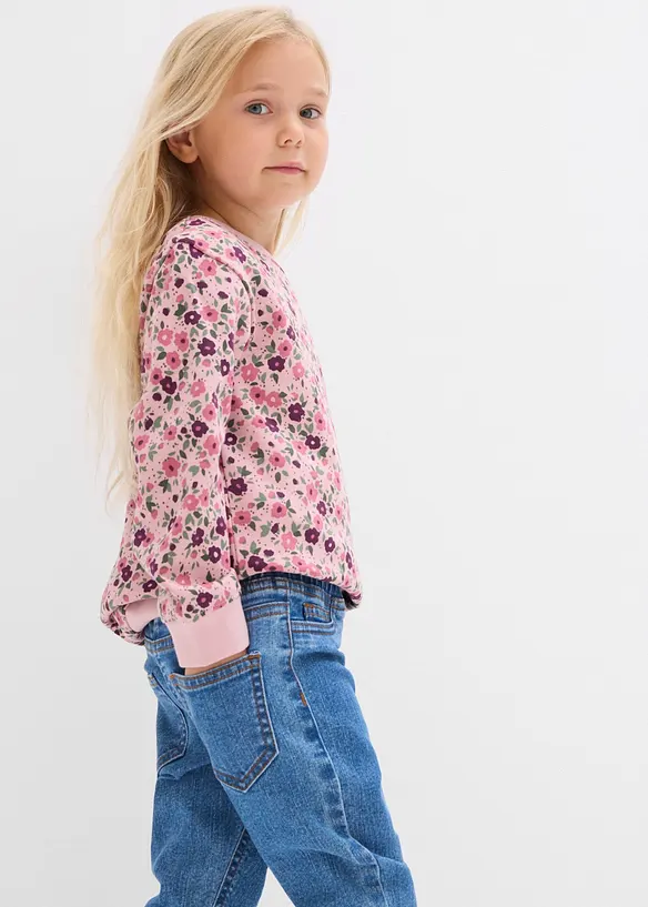 Jegging mid waist met tailleband, bonprix