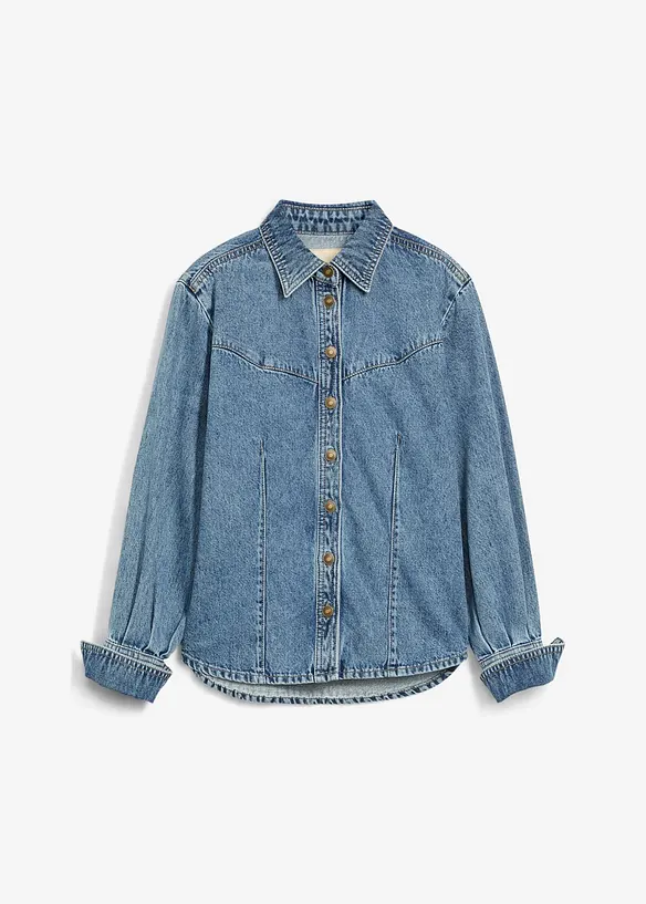 Spijkerblouse van puur katoen, bonprix