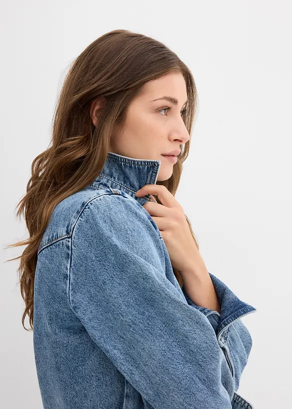 Spijkerblouse van puur katoen, bonprix