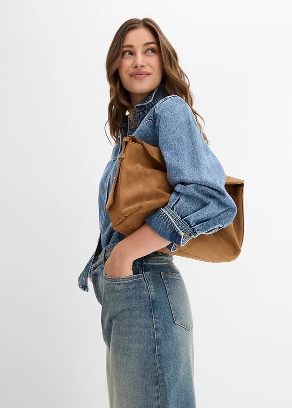Spijkerblouse van puur katoen, bonprix