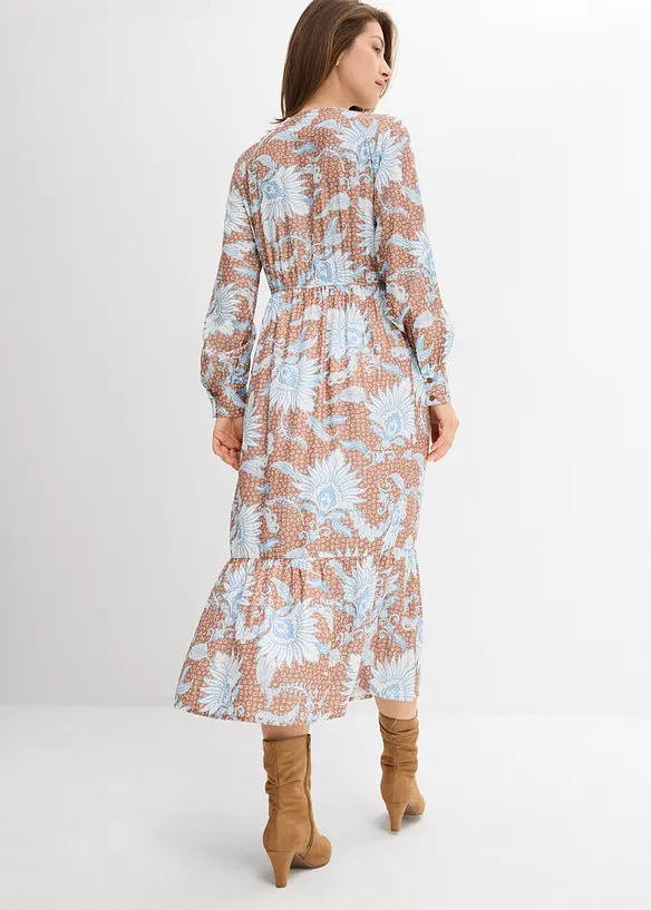 Maxi jurk in een soepele viscosemix, bonprix