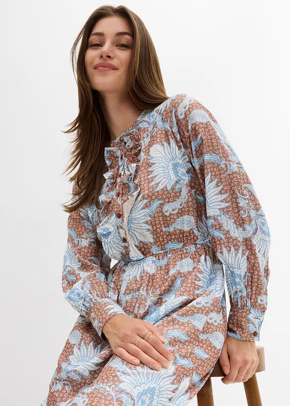 Maxi jurk in een soepele viscosemix, bonprix