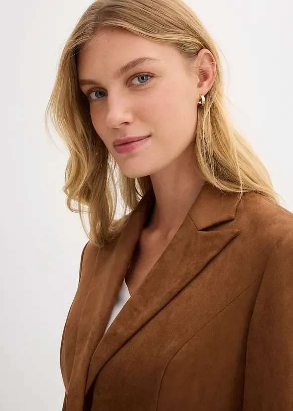 Blazer van imitatiesuède, bonprix