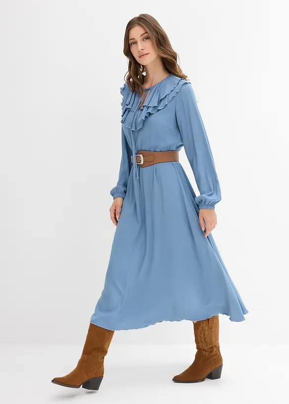 Maxi jurk van soepele viscose, bonprix
