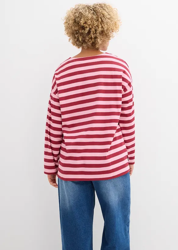 Oversized shirt van katoen, bonprix