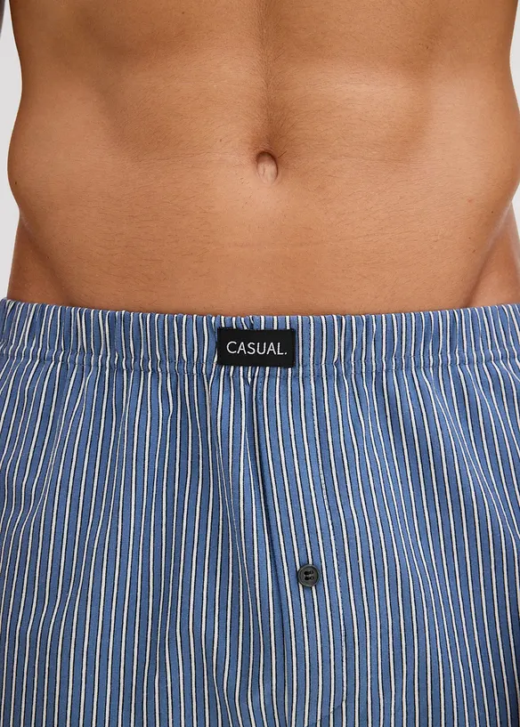 Wijde jersey boxershort met katoen (set van 3), bonprix