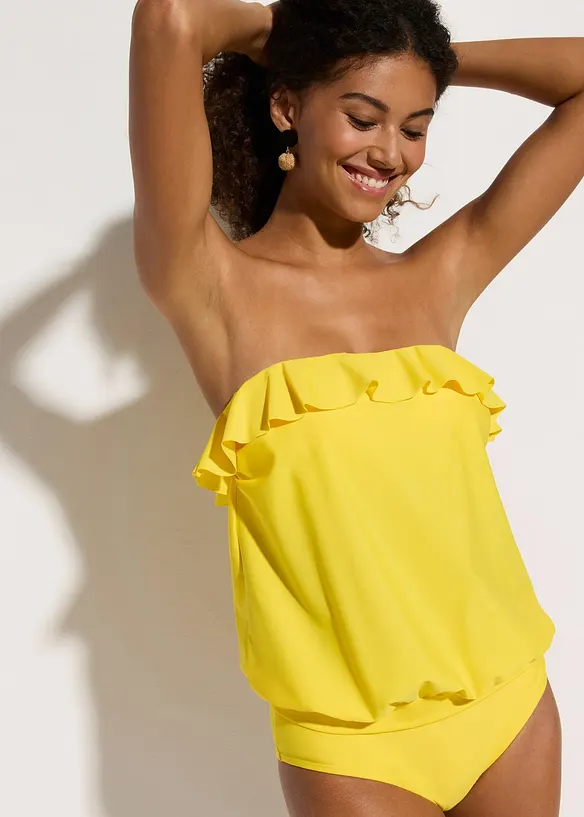 Badeau tankini met veelzijdige schouderbandjes (2-dlg. set), bonprix