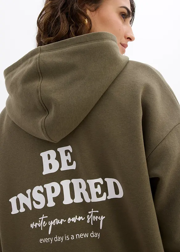 Oversized hoodie van een zachte katoenmix, bonprix