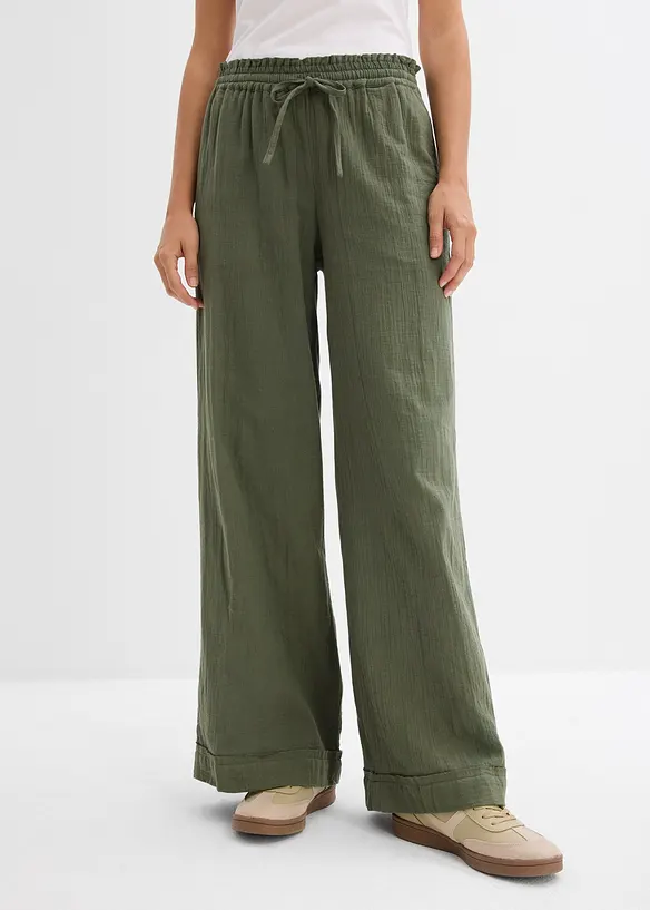 Instapbroek van luchtige mousseline, bonprix