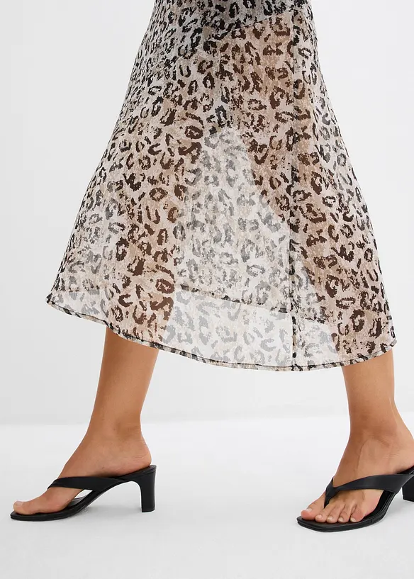 Midirok van fijn chiffon, bonprix