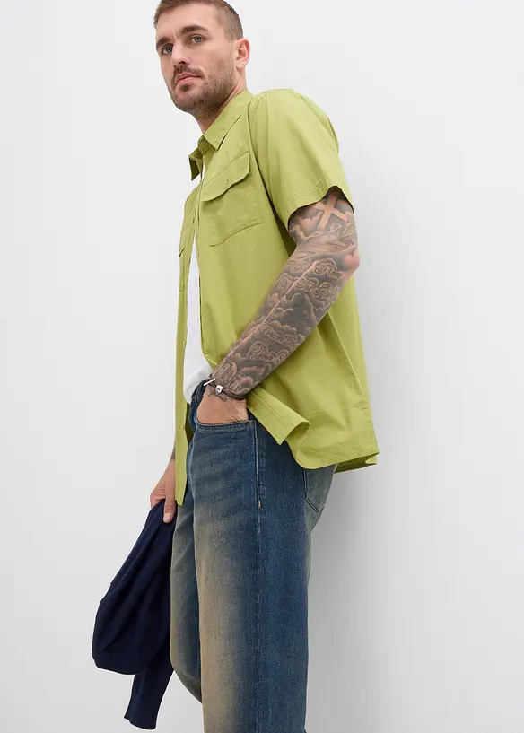 Regular fit stretch jeans, straight, bonprix