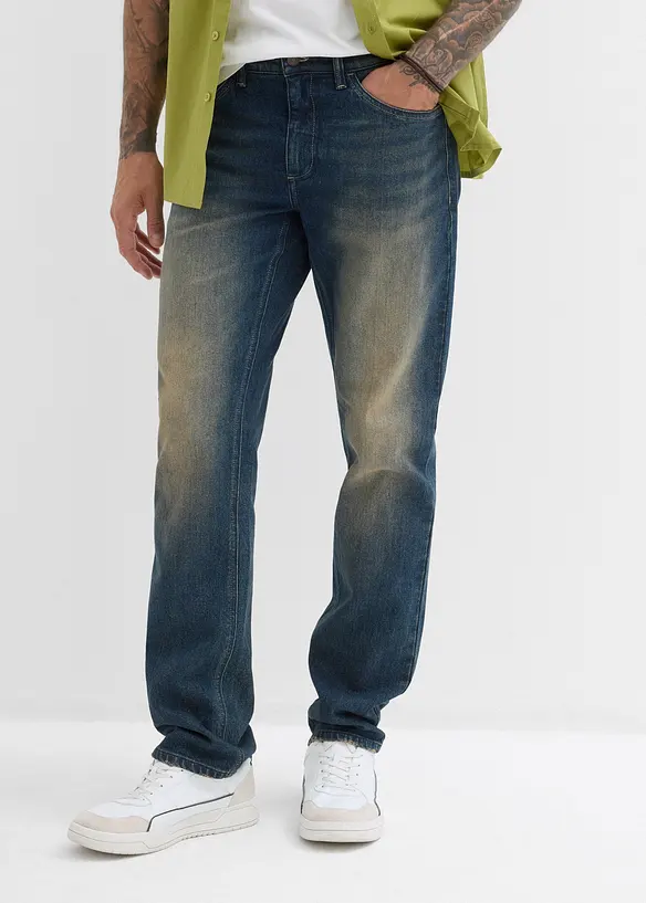 Regular fit stretch jeans, straight, bonprix