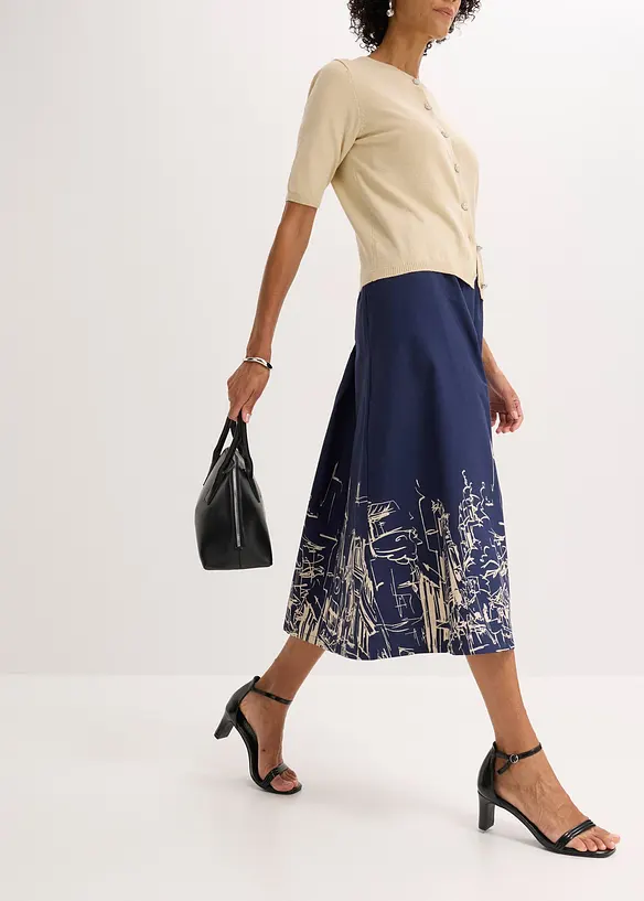 Midirok van puur katoen, bonprix
