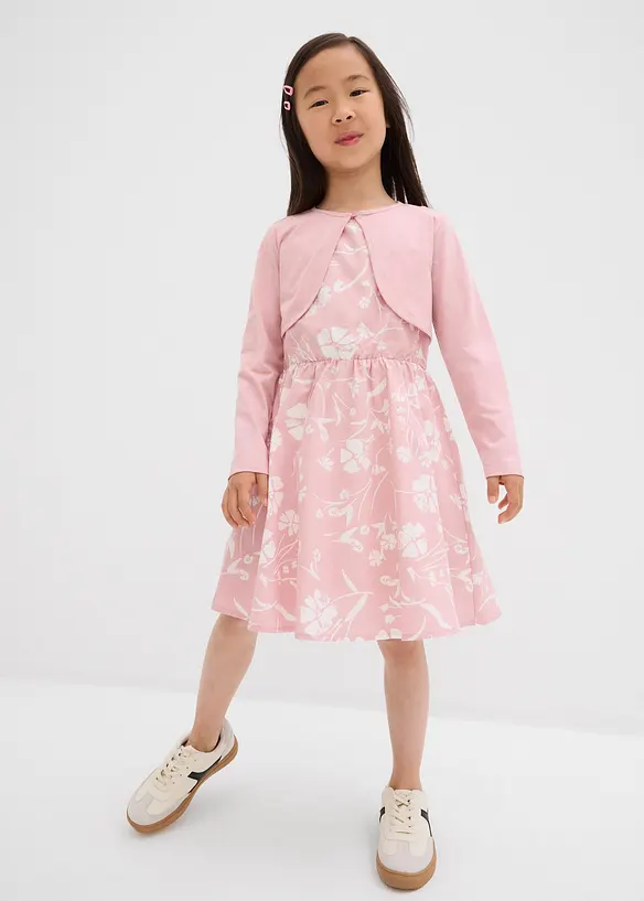 Jurk en bolero van katoen (2-dlg. set), bonprix