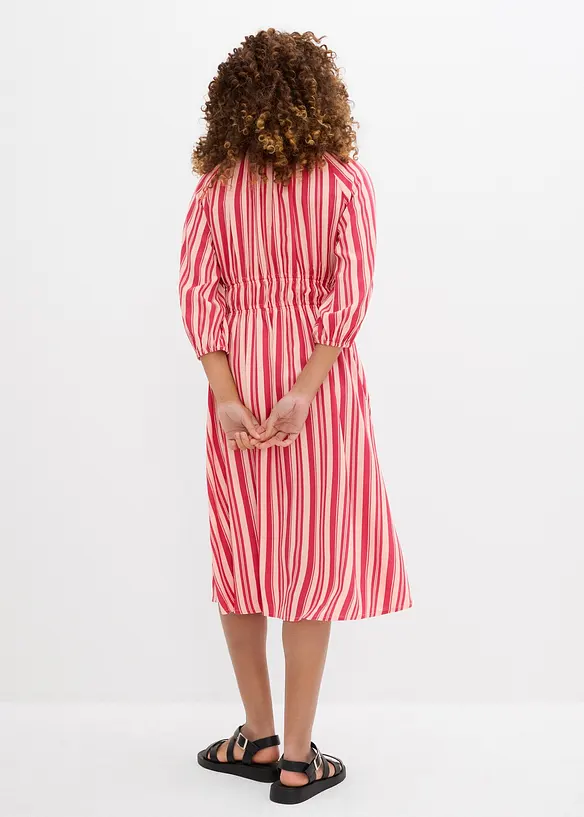 Midi jurk van soepele viscose, bonprix