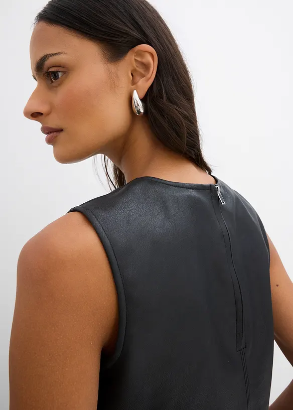 Imitatieleren top, bonprix