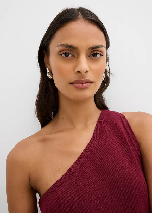 Gebreide off-shoulder top van een viscosemix, bonprix
