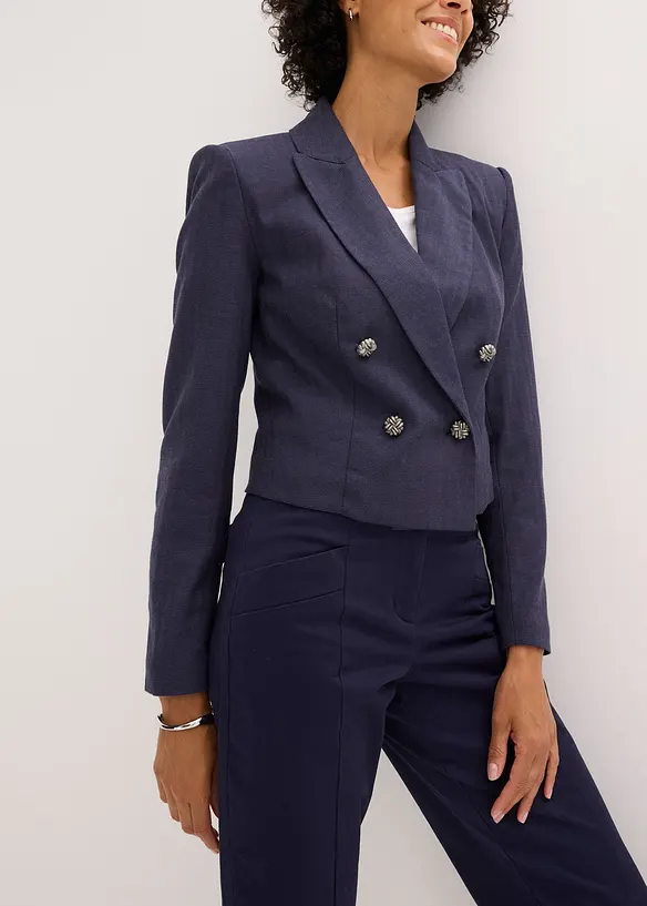 Korte blazer met opvallende schouders, bonprix