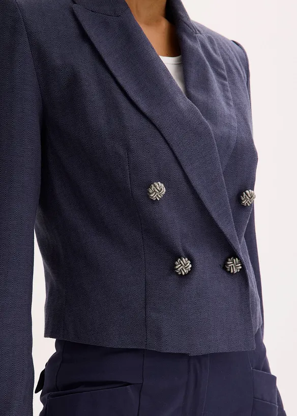 Korte blazer met opvallende schouders, bonprix