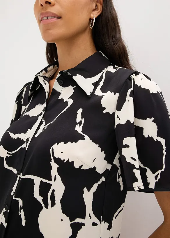 Blouse van soepel satijn, bonprix