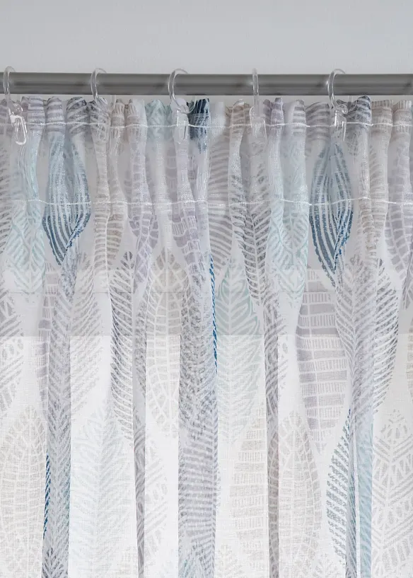 Transparant gordijn met gerecycled polyester (1 stuk), bonprix