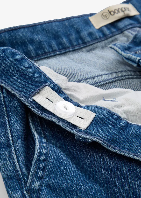 Loose fit cargo jeans met verstelbare band, straight, bonprix