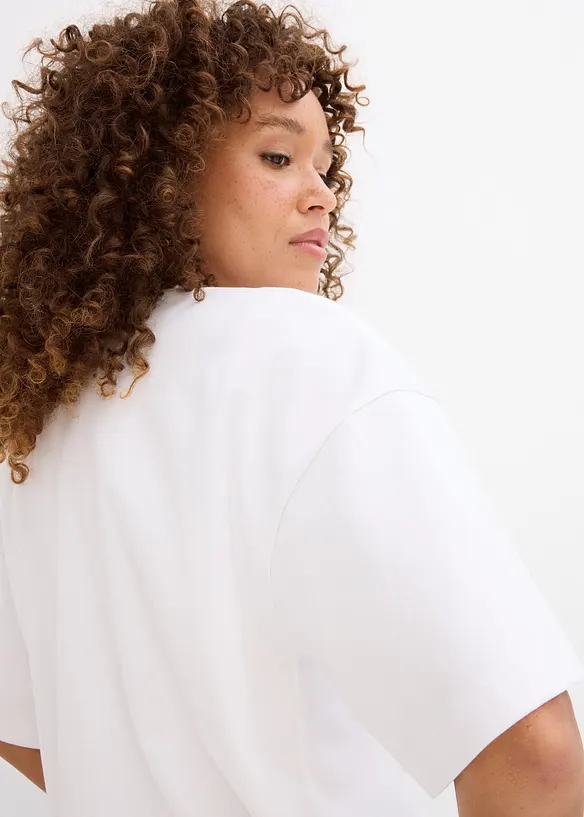 Oversized shirt van zwaar biologisch katoen, bonprix