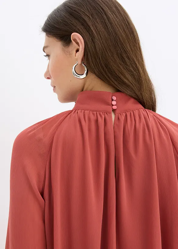 Chiffon jurk met volants, bonprix