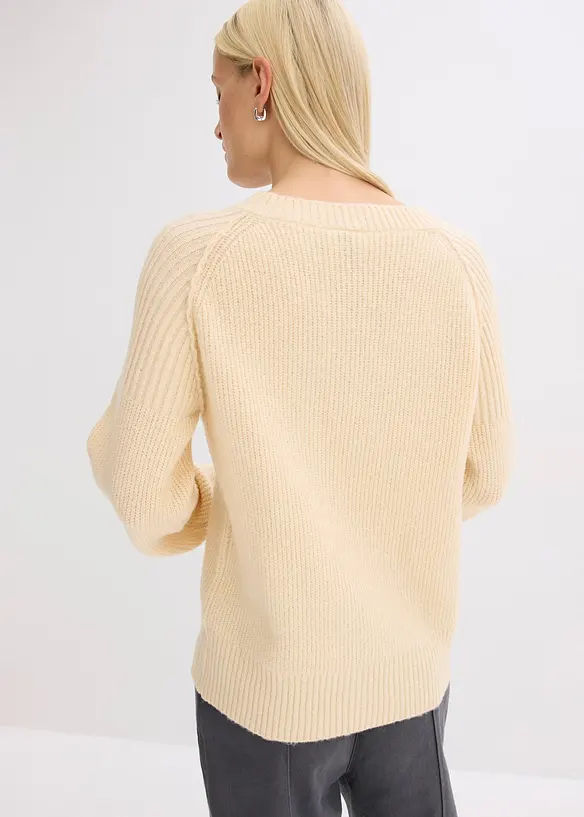 Trui met V-hals, bonprix