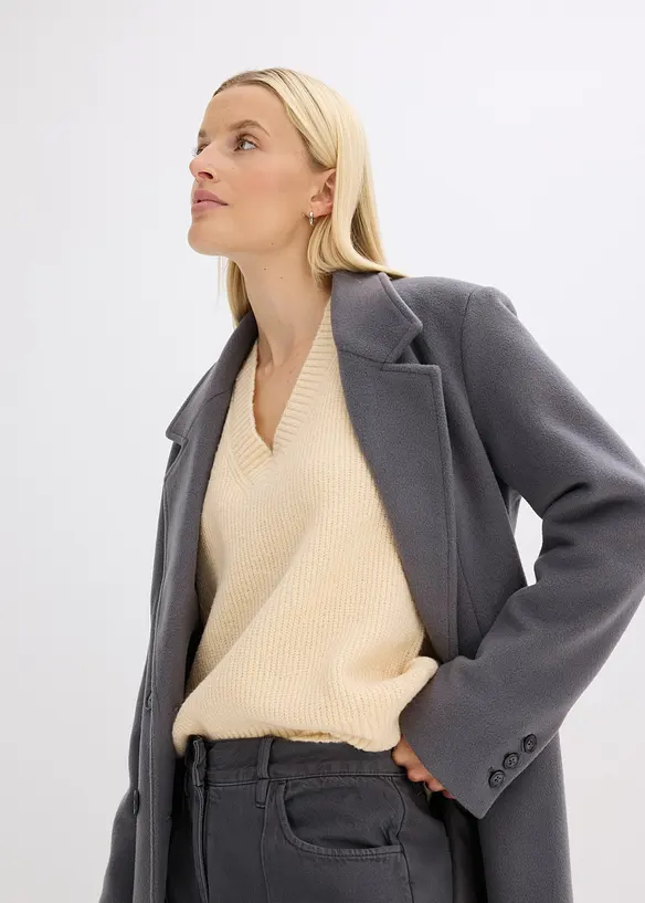 Trui met V-hals, bonprix