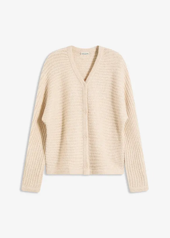 Grof gebreid vest met wol, bonprix
