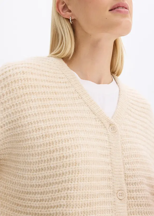 Grof gebreid vest met wol, bonprix