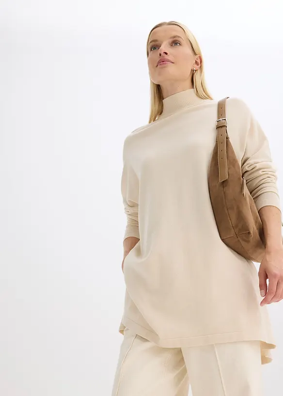 Cape trui in een zachte viscosemix, bonprix