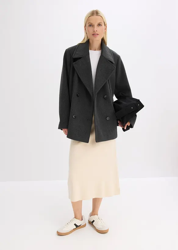 Peacoat in wol-look, bonprix