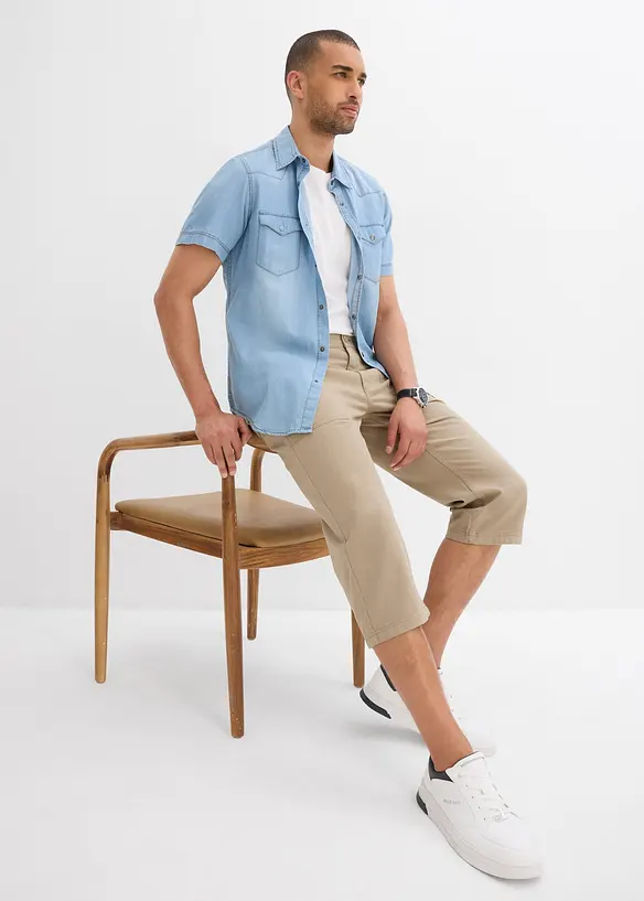 Lange bermuda van katoen, regular fit, bonprix