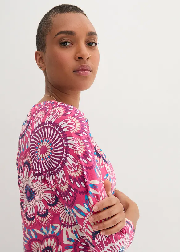 Katoenen shirt met 3/4 mouw van bilogisch katoen, bonprix