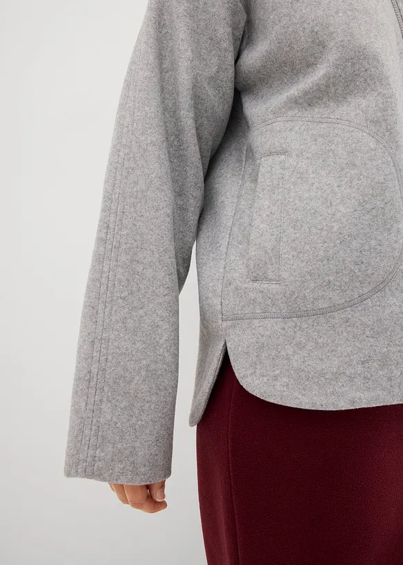 Oversized fleece trui, bonprix