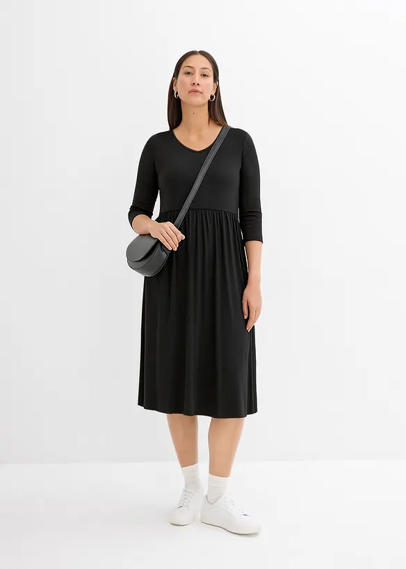 Midi jurk van katoenen jersey, bonprix