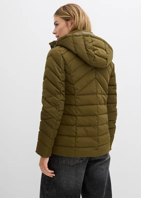Lichte, gewatteerde jas met afneembare capuchon, bonprix