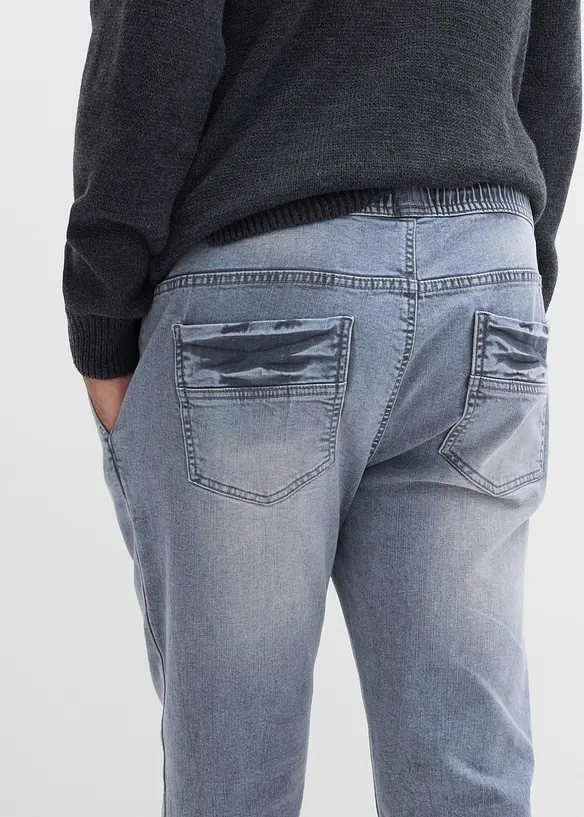 Regular fit stretch instapjeans, tapered, bonprix